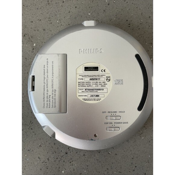 Philips Electronic Skip Protection CD Player AX5319/17 PARTS ONLY - Picture 3 of 5